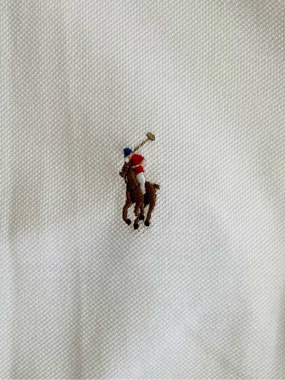 Ralph Lauren women’s off white Oxford knit button -Down Shirt - Picture 3 of 6